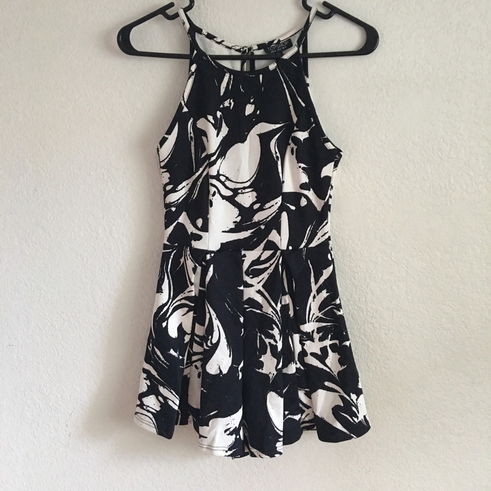 Topshop Abstract Romper - Picture 2 of 4